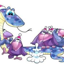 Схема вышивки «Год змеи 1»