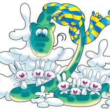 Схема вышивки «Год змеи 6»