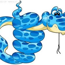 Схема вышивки «Год змеи 8»