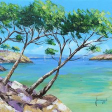 Схема вышивки «Приморский пейзаж»