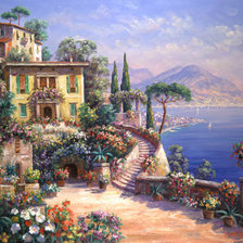 Схема вышивки «Приморский пейзаж»