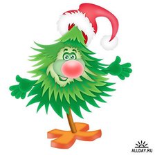 Схема вышивки «Забавная ёлка»