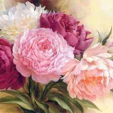 Схема вышивки «пионы»