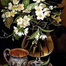 Схема вышивки «жасмин»