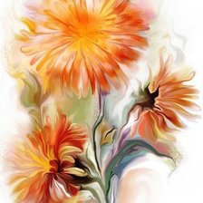 Схема вышивки «цветы»