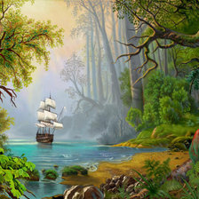 Схема вышивки «гавань»