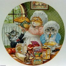 Схема вышивки «Котики»