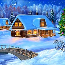 Схема вышивки «зима»