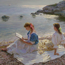 Схема вышивки «Пикник у моря»