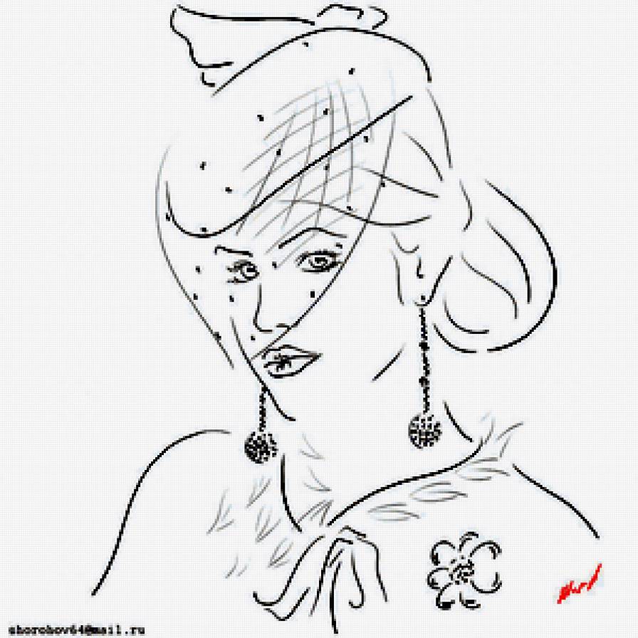 Девушка - силуэт, девушка - предпросмотр