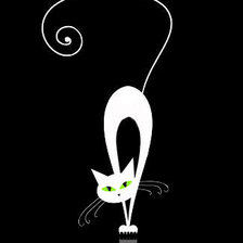 Схема вышивки «кот»