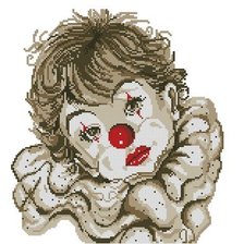 Схема вышивки «клоун»