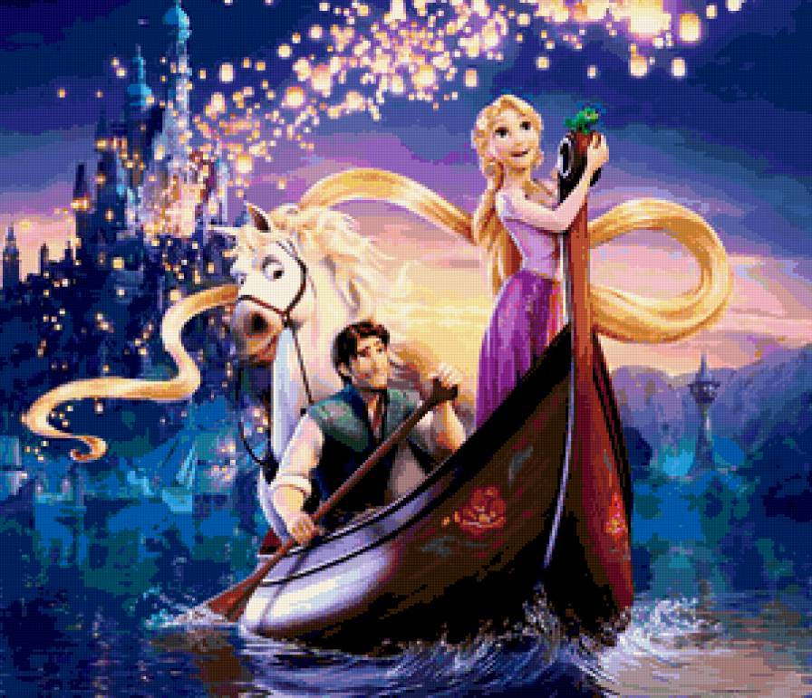 Рапунциль - мультик, принцессы диснея - предпросмотр