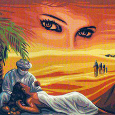 Схема вышивки «принцеса на пустинята»