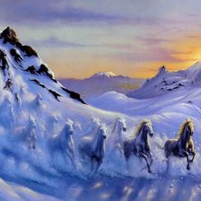 Схема вышивки «лавина»