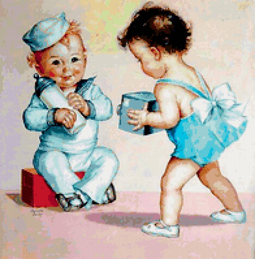 детки - ретро, малыши - предпросмотр