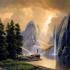 Схема вышивки «пейзаж»