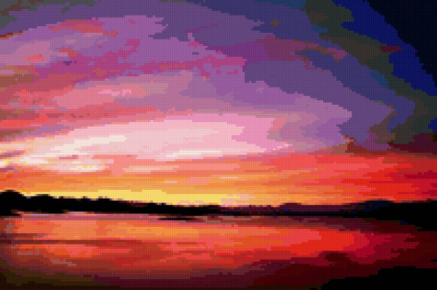 пейзаж - закат - предпросмотр