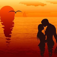 Схема вышивки «влюбленные»