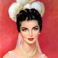 Схема вышивки «Серия "женские образы"»