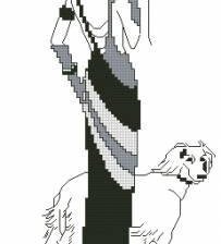 Схема вышивки «Дама с собачкой»