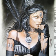 Схема вышивки «девушка»