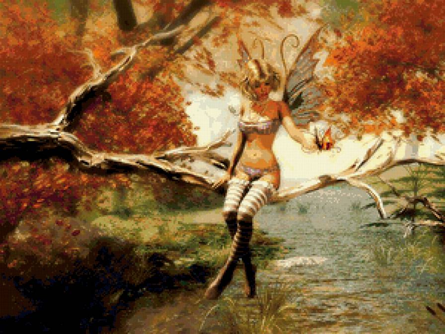 серия "эльфы и феи" - девушка, любовь, эльфы, феи, фентези - предпросмотр