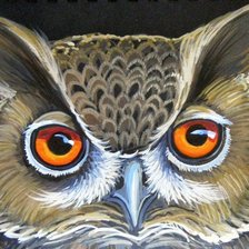 Схема вышивки «сова»