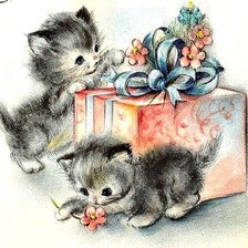 Схема вышивки «Шалуны»