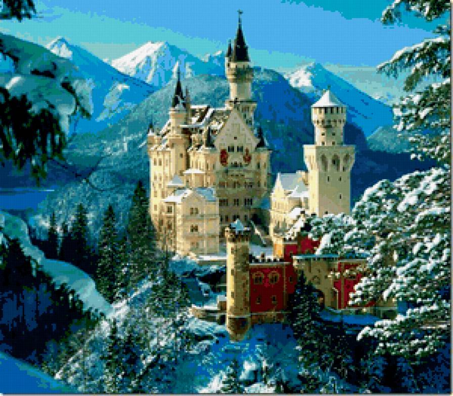 замок - замок, лето, природа - предпросмотр