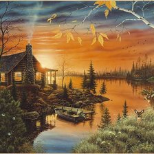 Схема вышивки «осень.времена года»