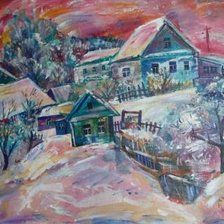 Схема вышивки «зима»