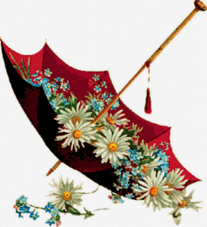 №185058 - цветы, зонтик - предпросмотр