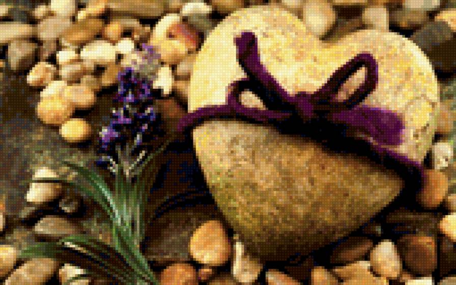 камень и цветы - любовь - предпросмотр