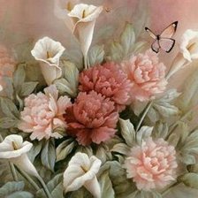 Схема вышивки «Цветы»