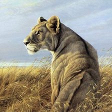 Схема вышивки «Львица»