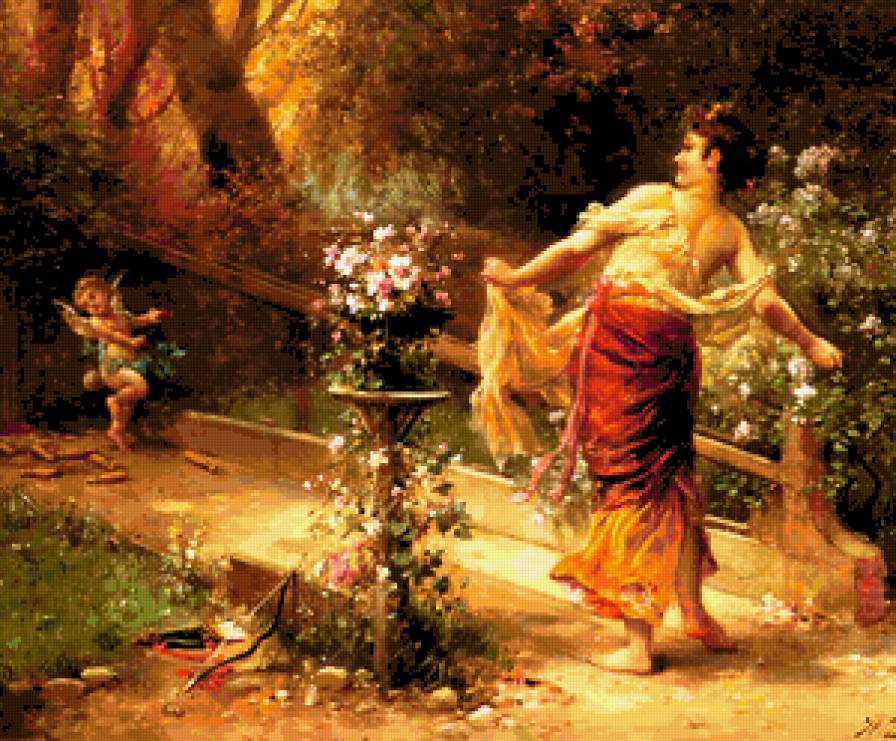 N-01 - живопись, картина, красота женщины, портрет, девушка, женщина - предпросмотр