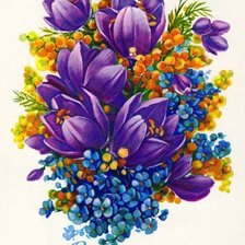 Схема вышивки «8 марта»