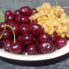 Схема вышивки «Вишня и белая смородина»