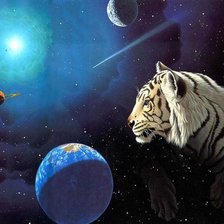 Схема вышивки «тигр»