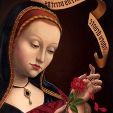 Схема вышивки «дама»