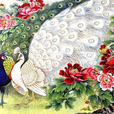 Схема вышивки «китайская живопись»