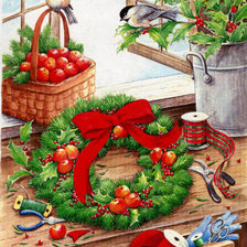 Схема вышивки «зима.времена года»