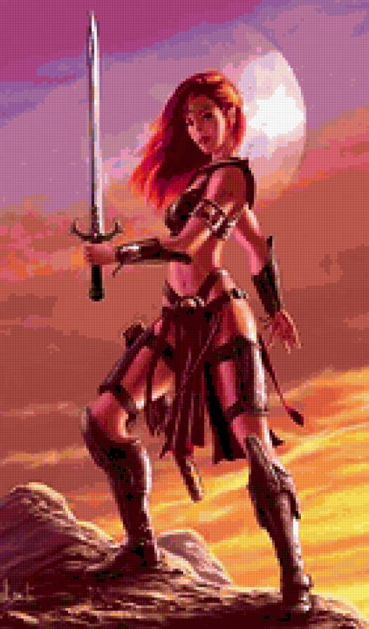 девушка-воин - одиночество, любовь, девушка - предпросмотр