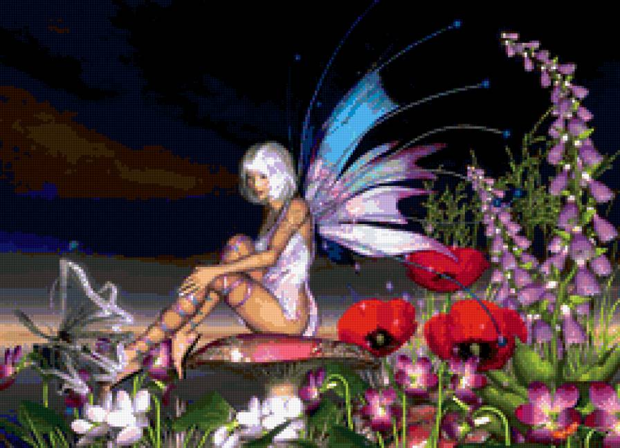 девушка - девушка, любовь, эльфы, фентези, феи - предпросмотр