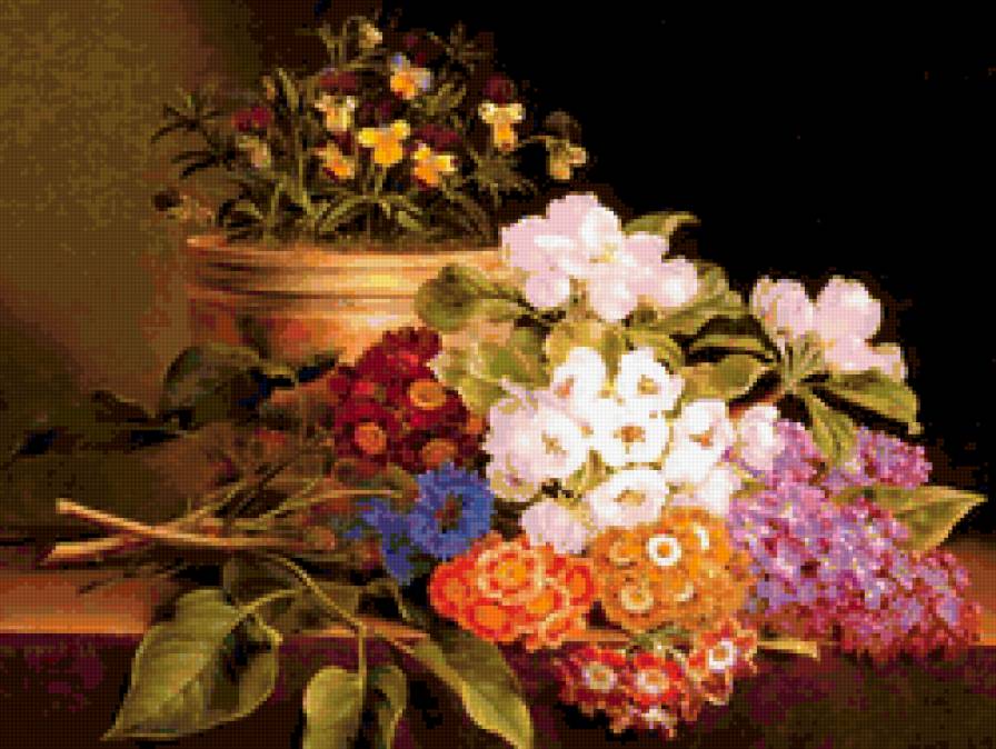 натюрморт - , природа, натюрморт, букет, романтика, цветы - предпросмотр