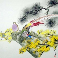 Схема вышивки «китайская живопись»