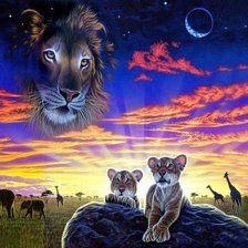 Схема вышивки «фауна»