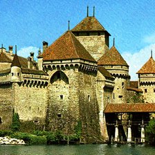 Схема вышивки «замки мира»