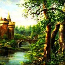 Схема вышивки «сказочный замок»